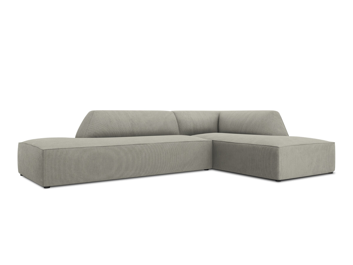 Ruby Modulares Ecksofa Open end rechts 4 Sitzer in Light Grey-Scala präsentiert im Onlineshop von KAQTU Design AG. L-Sofa rechts ist von Micadoni