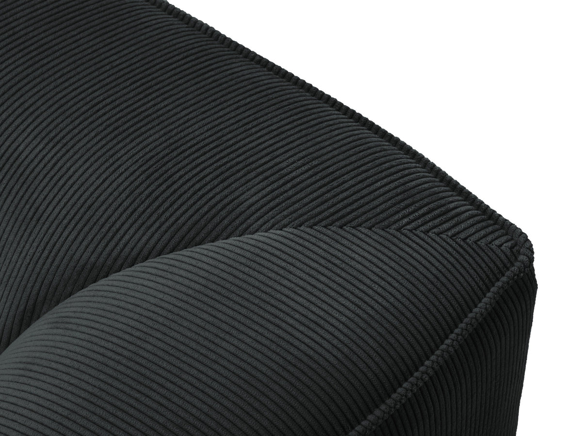 Ruby Modulares Ecksofa Open end rechts 4 Sitzer in Black-Scala präsentiert im Onlineshop von KAQTU Design AG. L-Sofa rechts ist von Micadoni