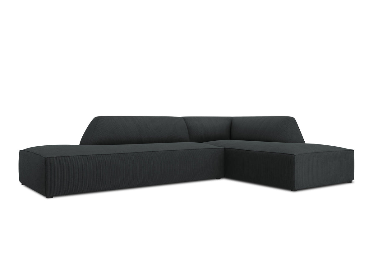 Ruby Modulares Ecksofa Open end rechts 4 Sitzer in Black-Scala präsentiert im Onlineshop von KAQTU Design AG. L-Sofa rechts ist von Micadoni