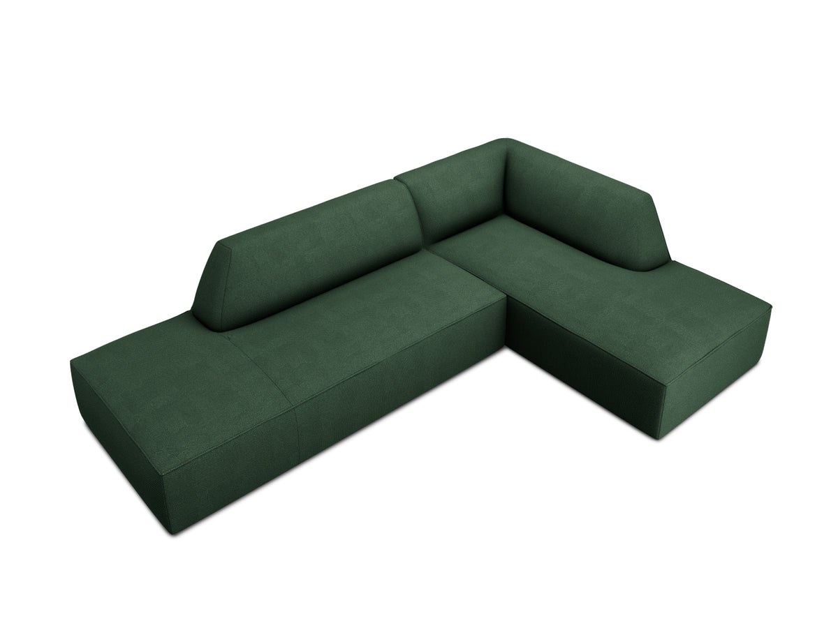 Ruby Modulares Ecksofa Open end rechts 4 Sitzer in Green-Ottawa präsentiert im Onlineshop von KAQTU Design AG. L-Sofa rechts ist von Micadoni