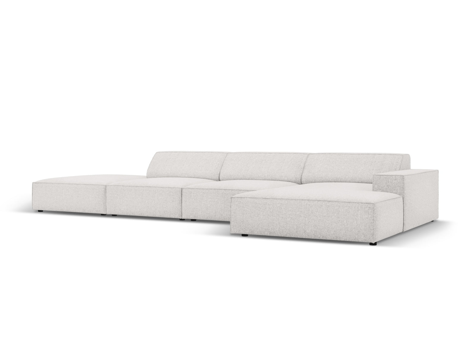 Jodie Modulares Ecksofa rechts 5 Sitzer in Light Grey präsentiert im Onlineshop von KAQTU Design AG. Ecksofa rechts ist von Micadoni