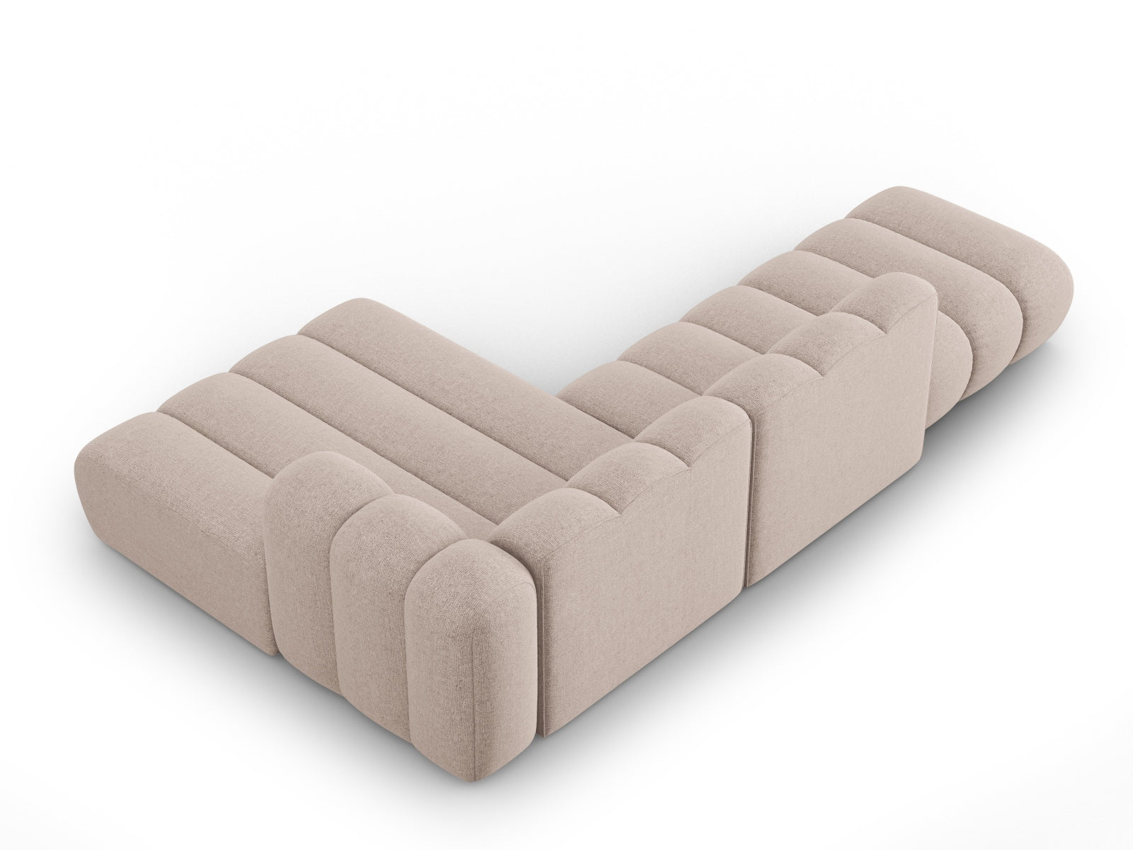 Lupine Modulares Ecksofa open rechts 5 Sitzer in Beige präsentiert im Onlineshop von KAQTU Design AG. L-Sofa rechts ist von Micadoni