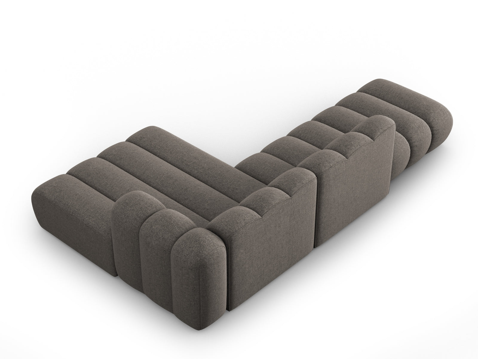 Lupine Modulares Ecksofa open rechts 5 Sitzer in Grey präsentiert im Onlineshop von KAQTU Design AG. L-Sofa rechts ist von Micadoni