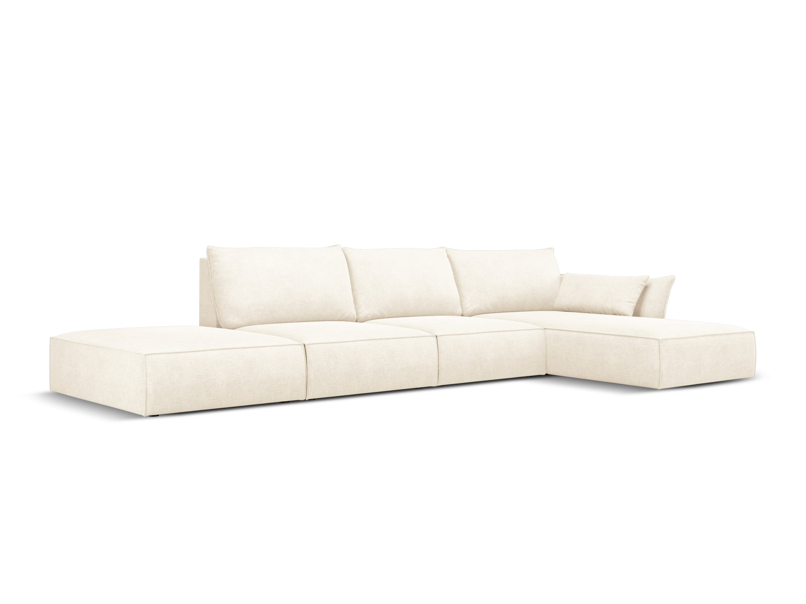 Kaelle Ecksofa rechts 5 Sitzer in Light Beige präsentiert im Onlineshop von KAQTU Design AG. Ecksofa rechts ist von Micadoni