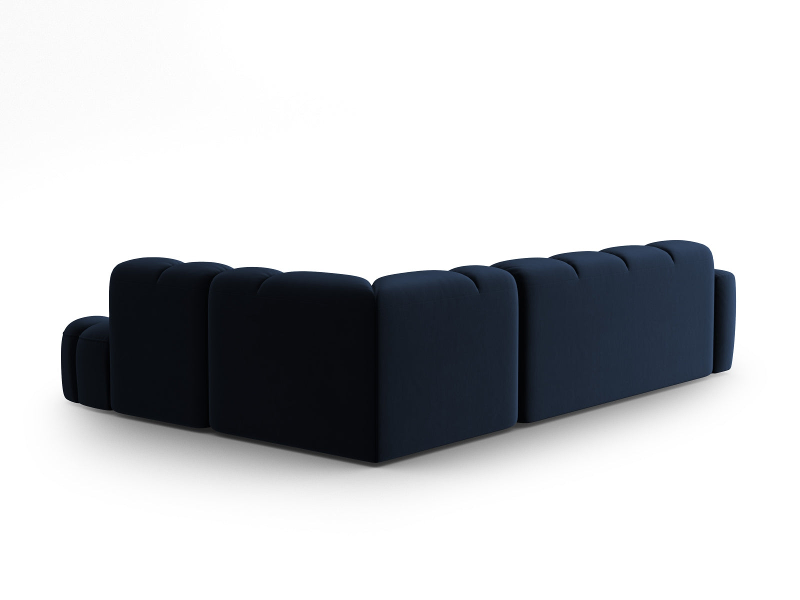 Lisa Velour Ecksofa rechts 5 Sitzer in Royal Blue präsentiert im Onlineshop von KAQTU Design AG. Ecksofa rechts ist von Micadoni