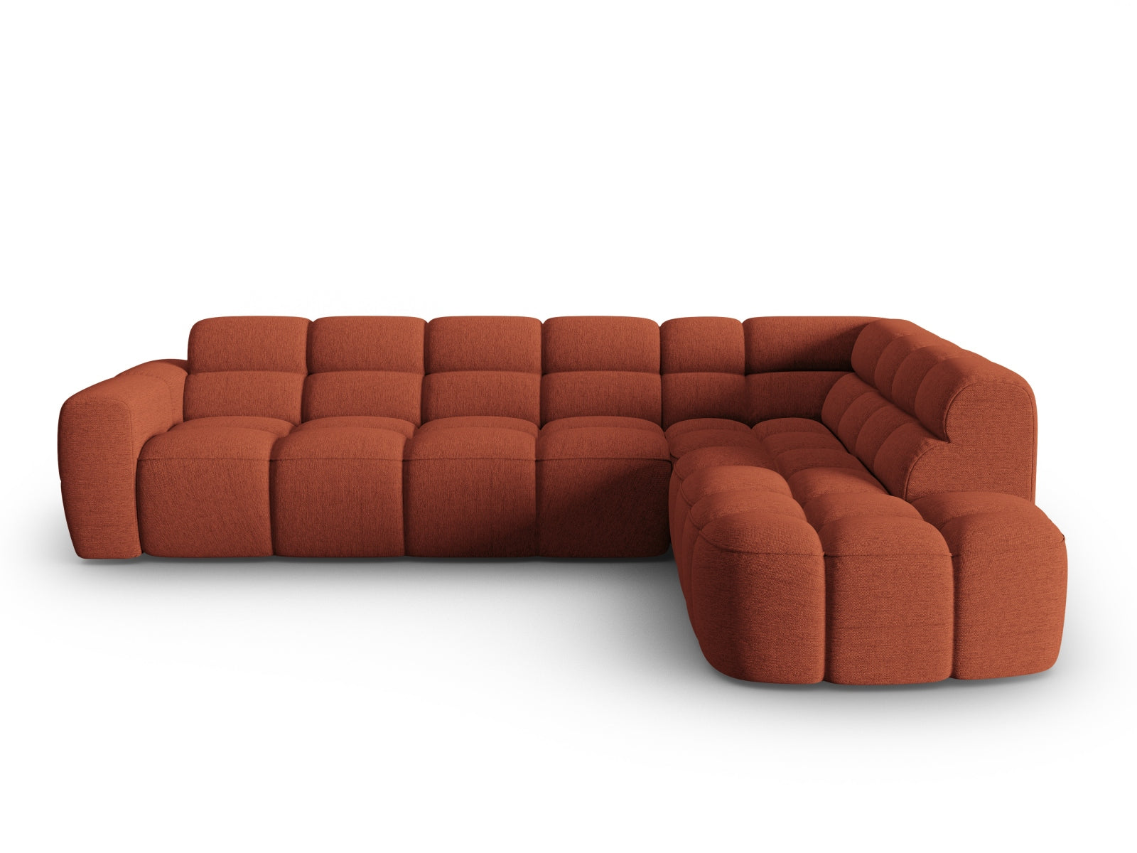 Lisa Ecksofa rechts 5 Sitzer in Coral präsentiert im Onlineshop von KAQTU Design AG. Ecksofa rechts ist von Micadoni
