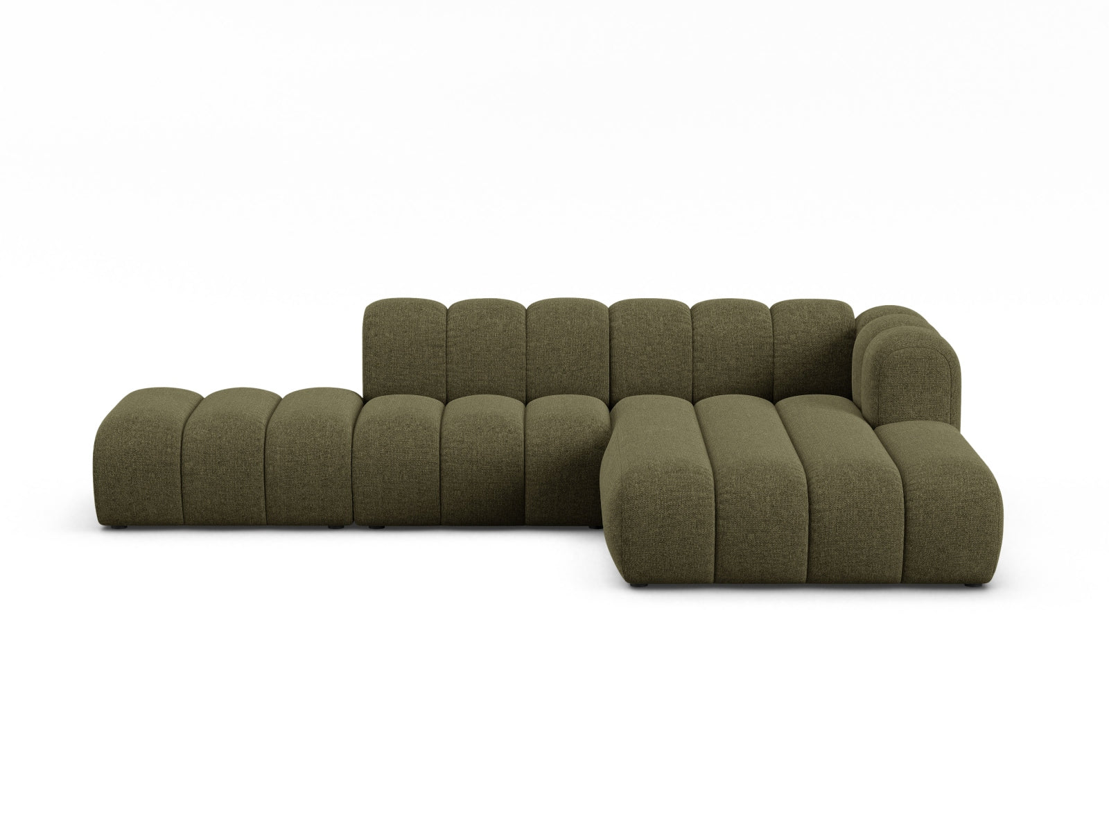 Lupine Modular Open Ecksofa rechts 5 Sitzer in Green präsentiert im Onlineshop von KAQTU Design AG. Ecksofa rechts ist von Micadoni