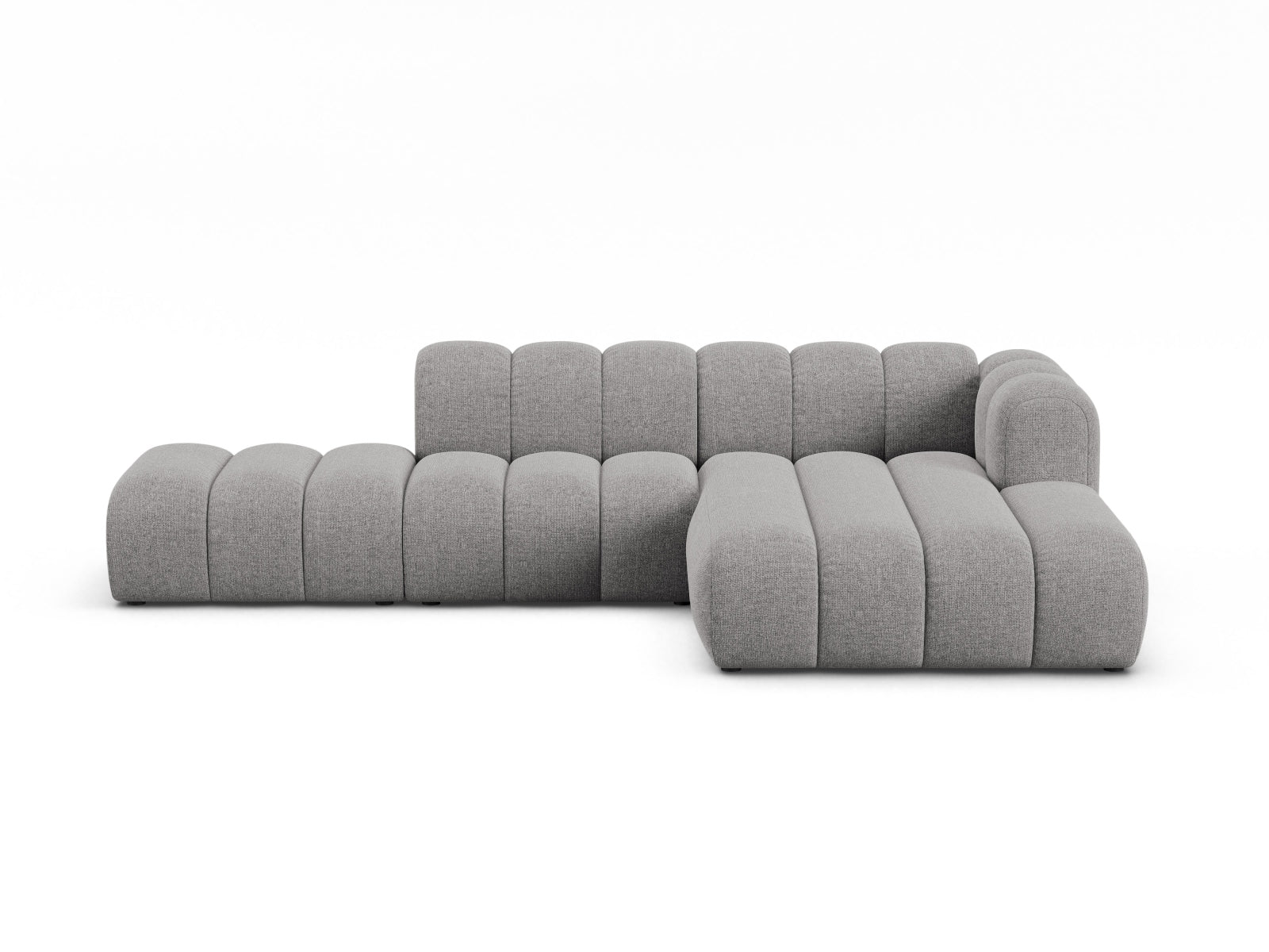 Lupine Modular Open Ecksofa rechts 5 Sitzer in Light Grey-Eden präsentiert im Onlineshop von KAQTU Design AG. L-Sofa rechts ist von Micadoni