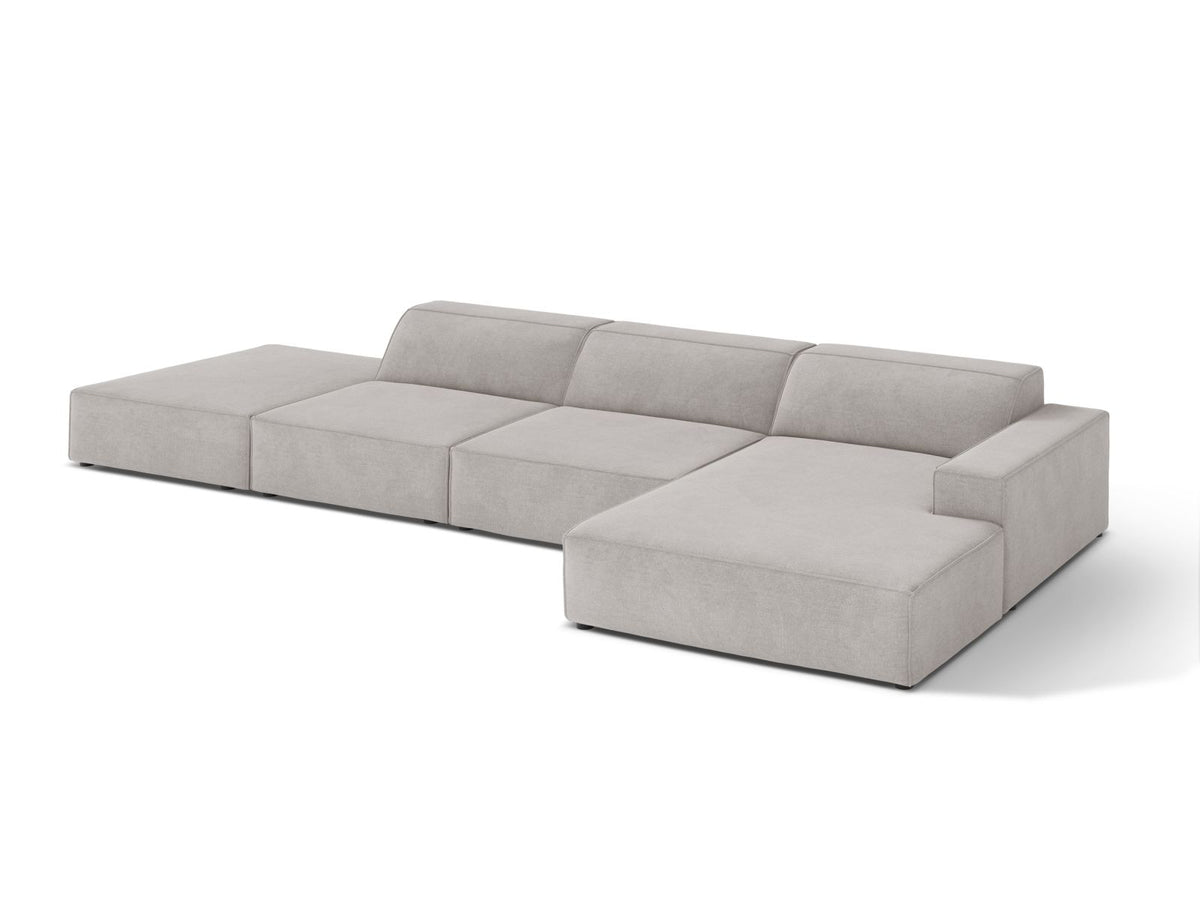 5-Sitzer Ecksofa rechts Jodie in Light Grey-Liberty präsentiert im Onlineshop von KAQTU Design AG. Ecksofa rechts ist von Micadoni