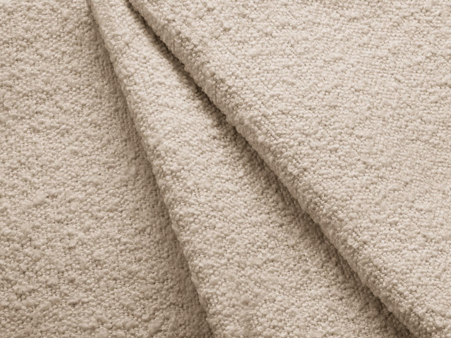 Miley Boucle Ecksofa rechts 4 Sitzer in Beige präsentiert im Onlineshop von KAQTU Design AG. Ecksofa rechts ist von Micadoni