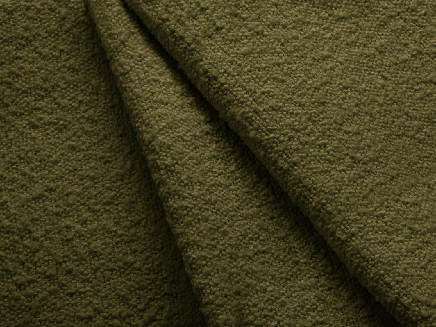Miley Boucle Ecksofa rechts 4 Sitzer in Dark Olive Green präsentiert im Onlineshop von KAQTU Design AG. Ecksofa rechts ist von Micadoni