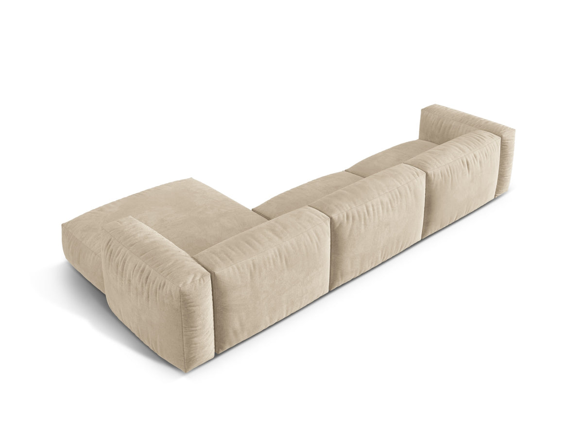 Martina Modulares Ecksofa rechts 3 Sitzer in Light Beige-Vogue präsentiert im Onlineshop von KAQTU Design AG. L-Sofa rechts ist von Micadoni