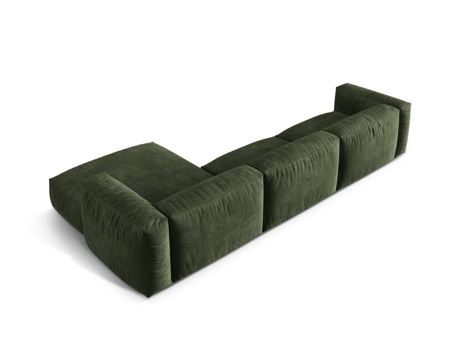 Martina Modulares Ecksofa rechts 3 Sitzer in Green präsentiert im Onlineshop von KAQTU Design AG. Ecksofa rechts ist von Micadoni
