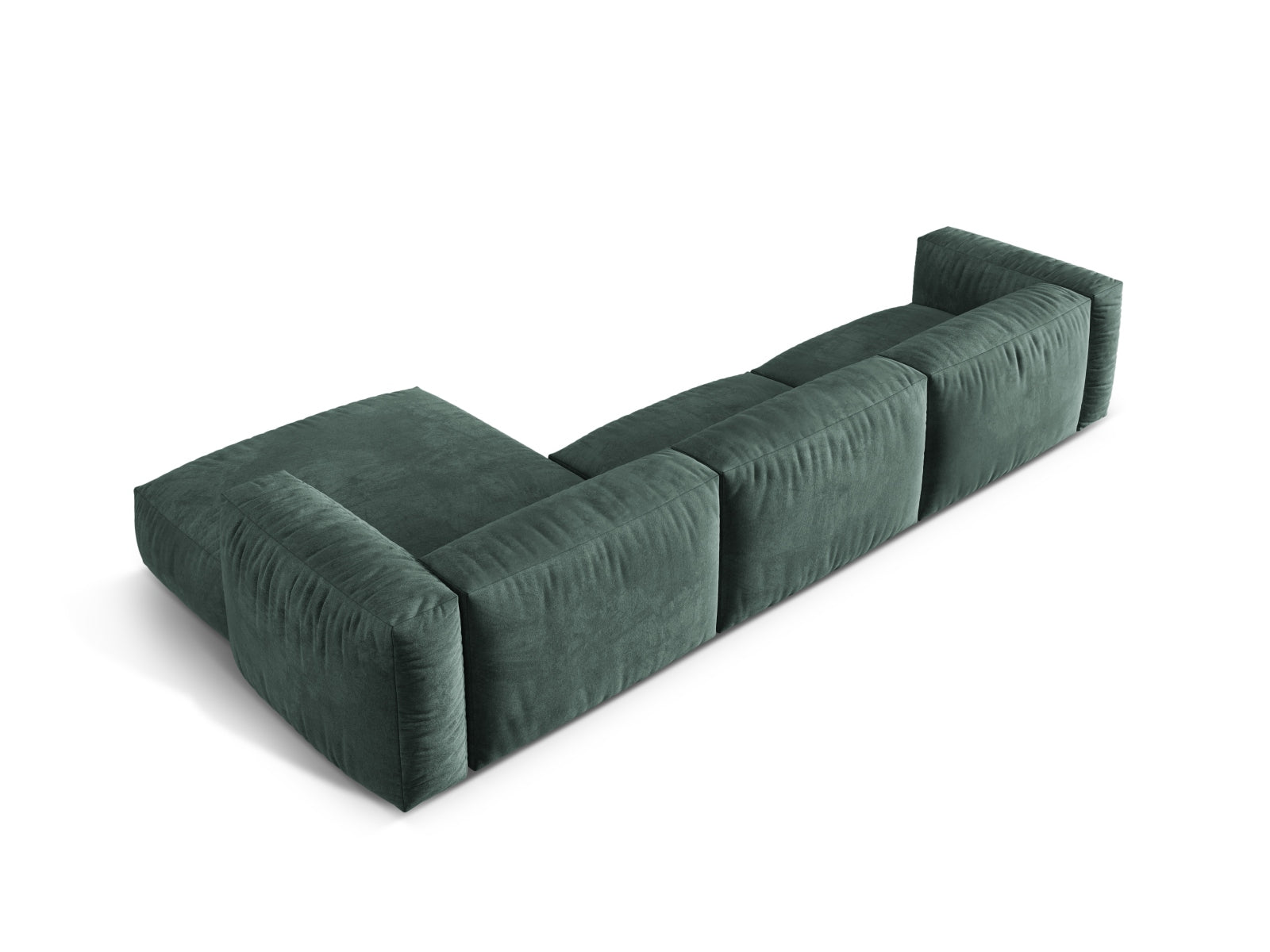 Martina Modulares Ecksofa rechts 3 Sitzer in Petrol präsentiert im Onlineshop von KAQTU Design AG. Ecksofa rechts ist von Micadoni