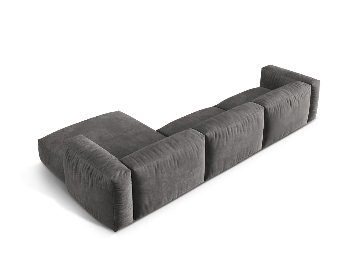 Martina Modulares Ecksofa rechts 3 Sitzer in Grey-Vogue präsentiert im Onlineshop von KAQTU Design AG. L-Sofa rechts ist von Micadoni