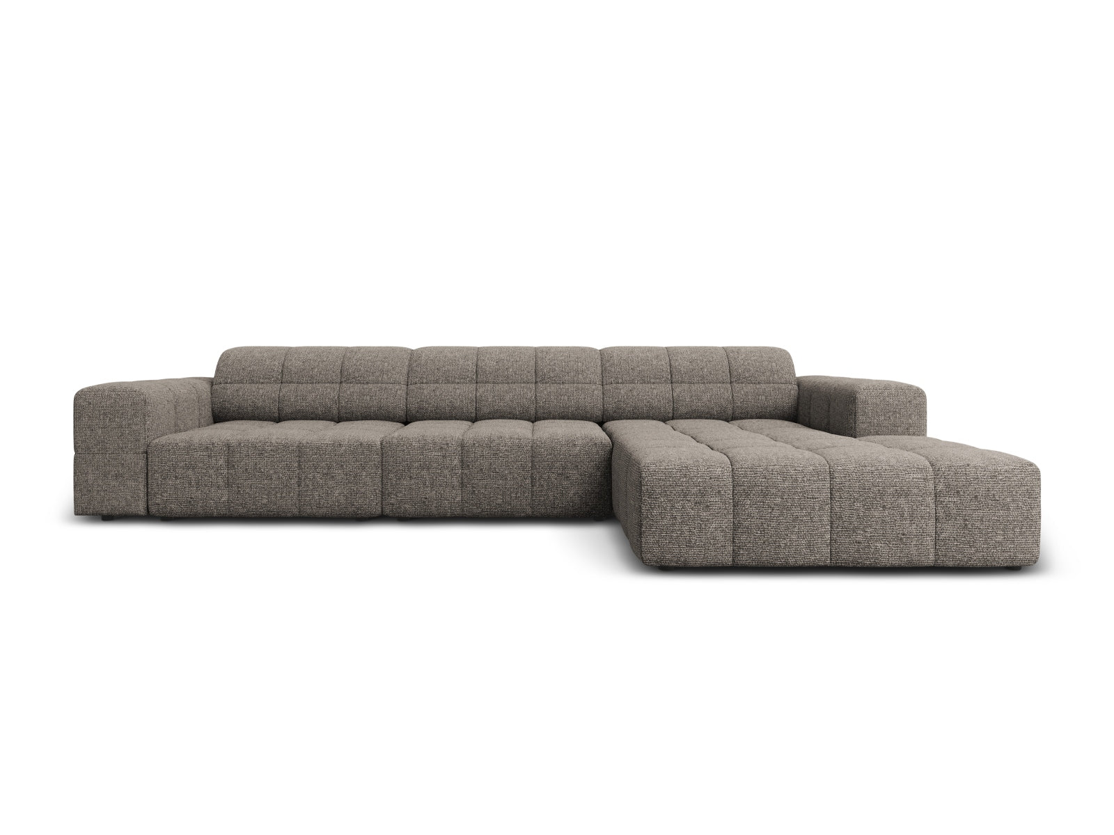 Jennifer Ecksofa rechts 4 Sitzer in Grey präsentiert im Onlineshop von KAQTU Design AG. Ecksofa rechts ist von Micadoni