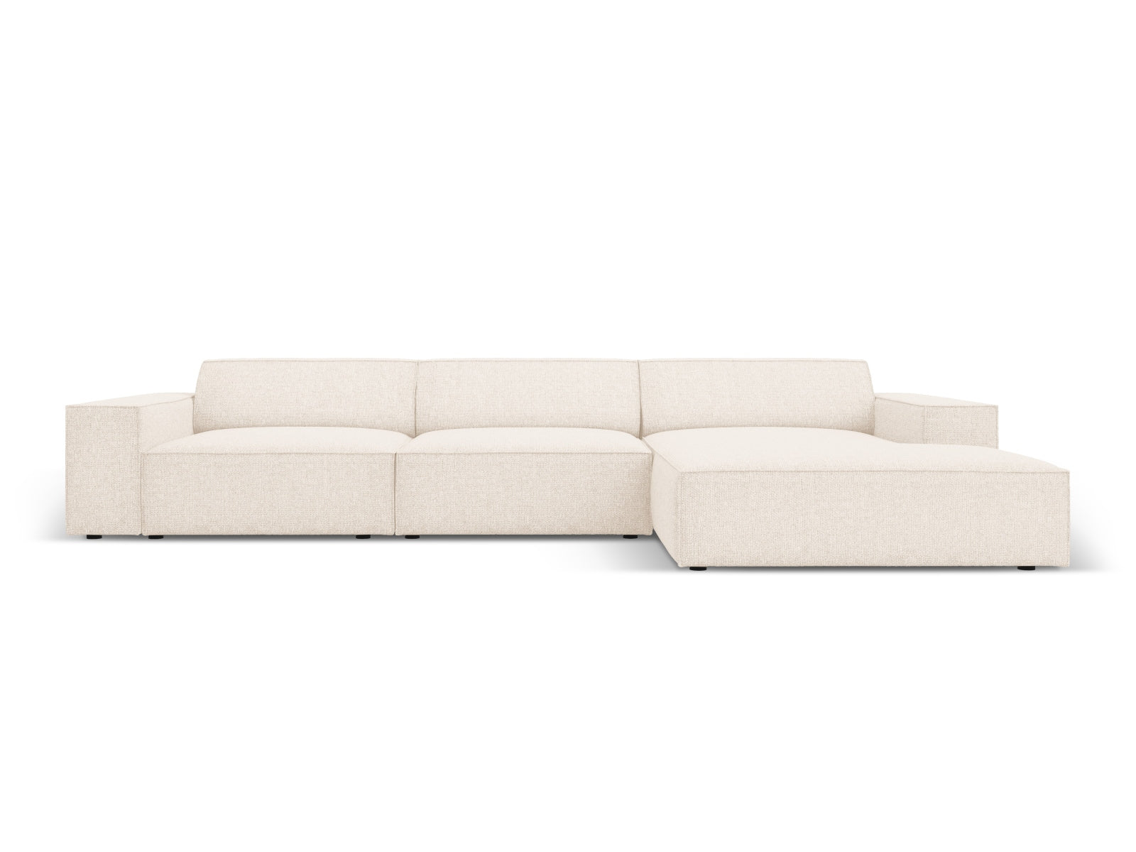 Jodie Modulares Ecksofa rechts 4 Sitzer in Light Beige präsentiert im Onlineshop von KAQTU Design AG. Ecksofa rechts ist von Micadoni