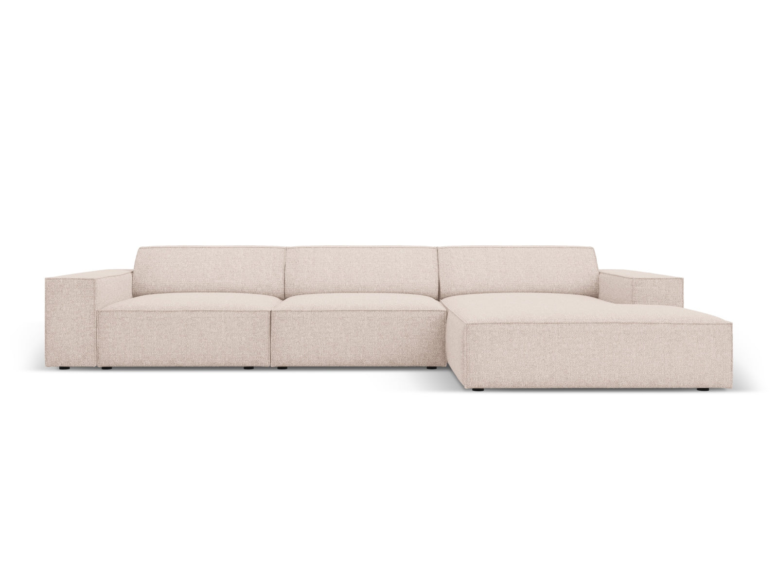 Jodie Modulares Ecksofa rechts 4 Sitzer in Beige präsentiert im Onlineshop von KAQTU Design AG. Ecksofa rechts ist von Micadoni