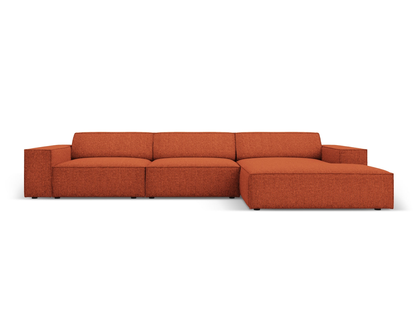 Jodie Modulares Ecksofa rechts 4 Sitzer in Terracotta präsentiert im Onlineshop von KAQTU Design AG. Ecksofa rechts ist von Micadoni