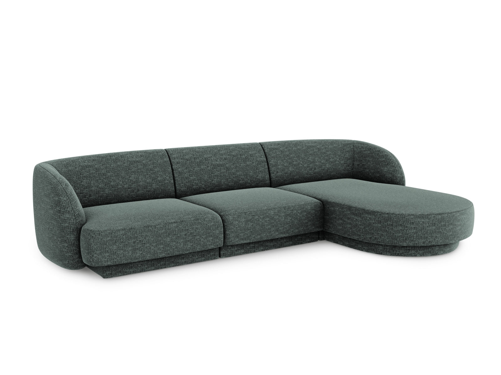 Miley Ecksofa rechts 4 Sitzer in Petrol präsentiert im Onlineshop von KAQTU Design AG. Ecksofa rechts ist von Micadoni