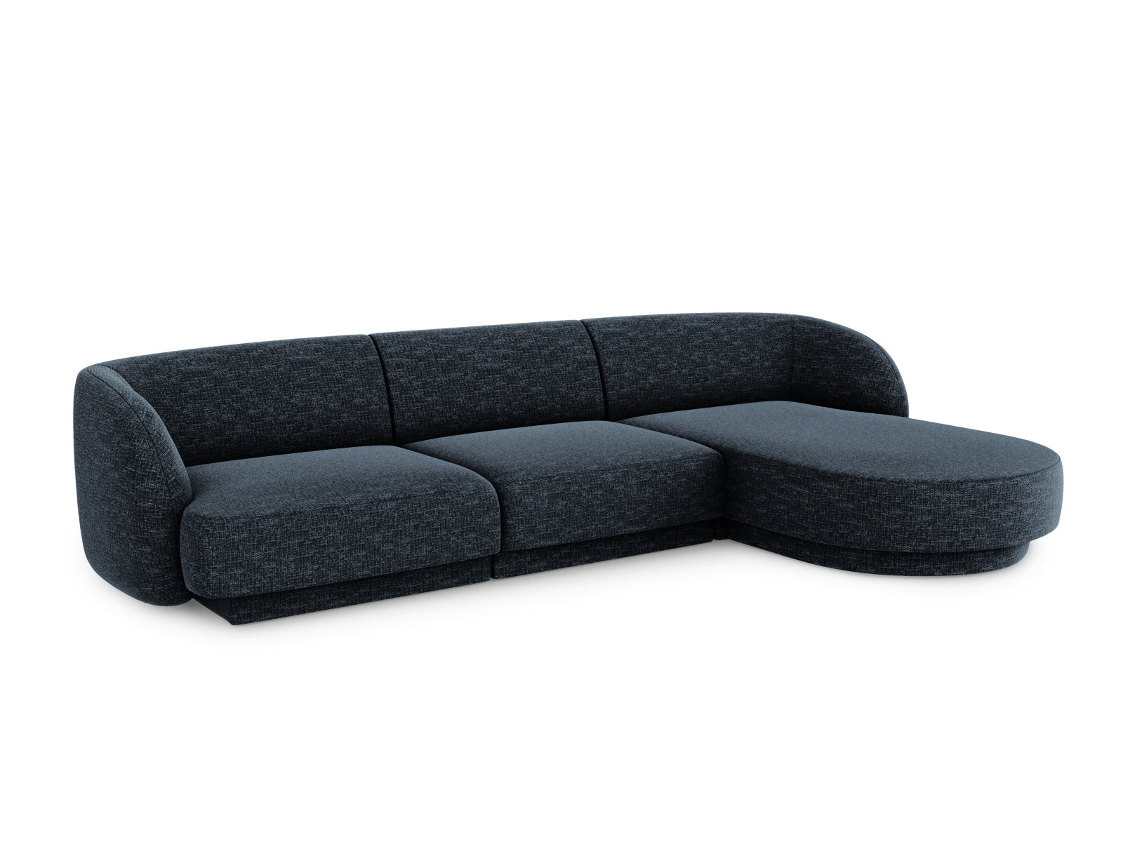 Miley Ecksofa rechts 4 Sitzer in Royal Blue präsentiert im Onlineshop von KAQTU Design AG. Ecksofa rechts ist von Micadoni