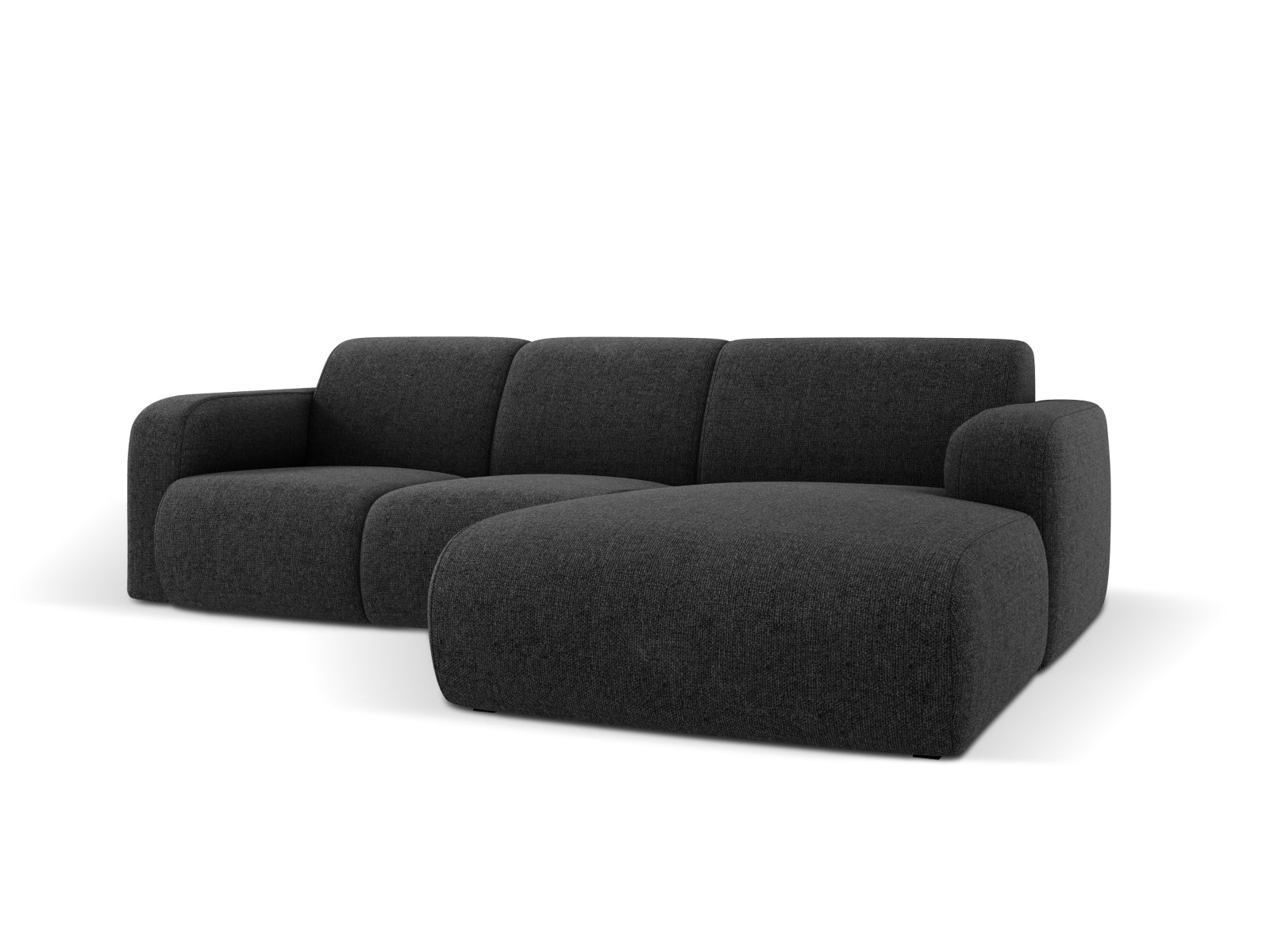 Molino Ecksofa rechts 4 Sitzer in Black präsentiert im Onlineshop von KAQTU Design AG. Ecksofa rechts ist von Micadoni