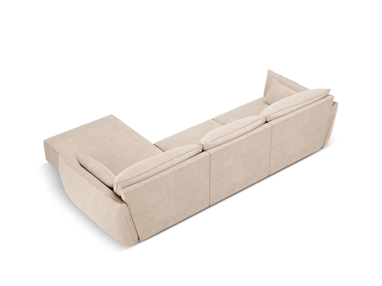 Erleben Sie das elegante Kaelle Ecksofa rechts 4 Sitzer von Micadoni – ideal für gesellige Abende und entspannte Stunden mit der Familie!