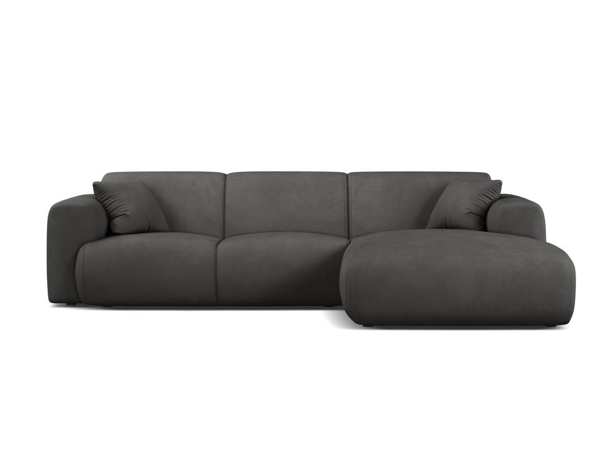 Molino Ecksofa rechts 4 Sitzer in Dark Grey-Rebel präsentiert im Onlineshop von KAQTU Design AG. L-Sofa rechts ist von Micadoni