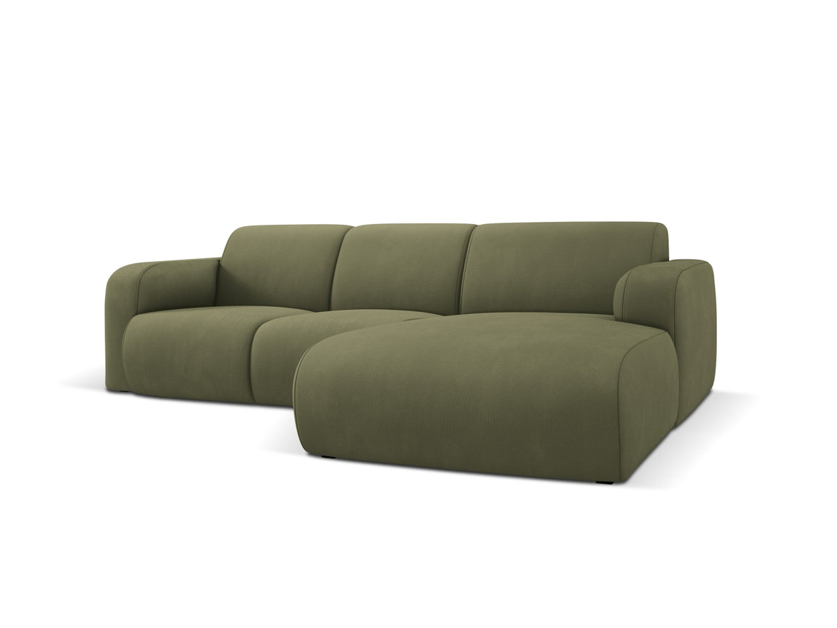 Molino Ecksofa rechts 4 Sitzer in Light Green-Rebel präsentiert im Onlineshop von KAQTU Design AG. L-Sofa rechts ist von Micadoni