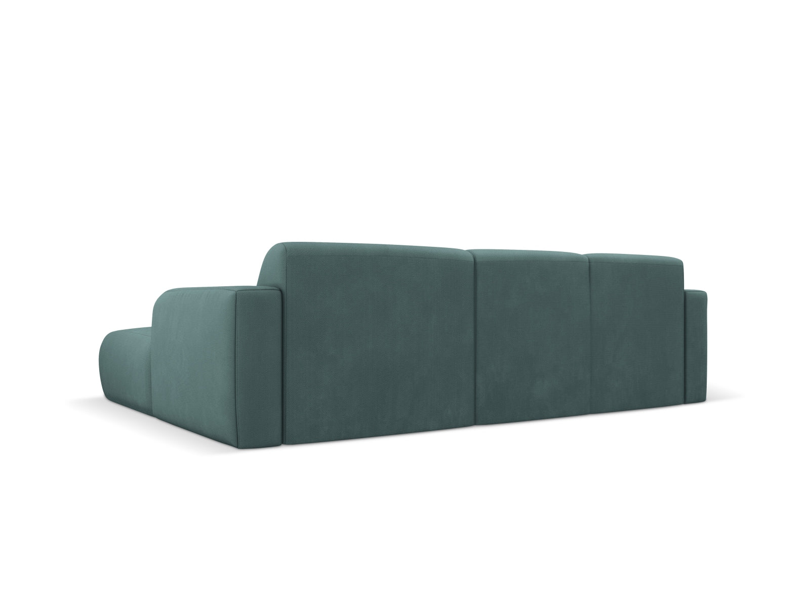 Modernes 4-Sitzer Ecksofa Molino in Sea Green-Rebel, perfekt für gemütliche Ecken und stilvolle Einrichtungsideen.