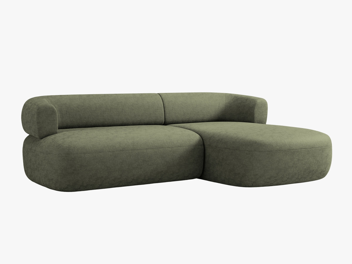 Jenny Ecksofa rechts 5 Sitzer in Green-Perfect Harmony präsentiert im Onlineshop von KAQTU Design AG. L-Sofa rechts ist von Micadoni