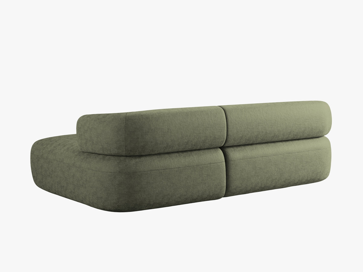 Jenny Ecksofa rechts 5 Sitzer in Green-Perfect Harmony präsentiert im Onlineshop von KAQTU Design AG. L-Sofa rechts ist von Micadoni