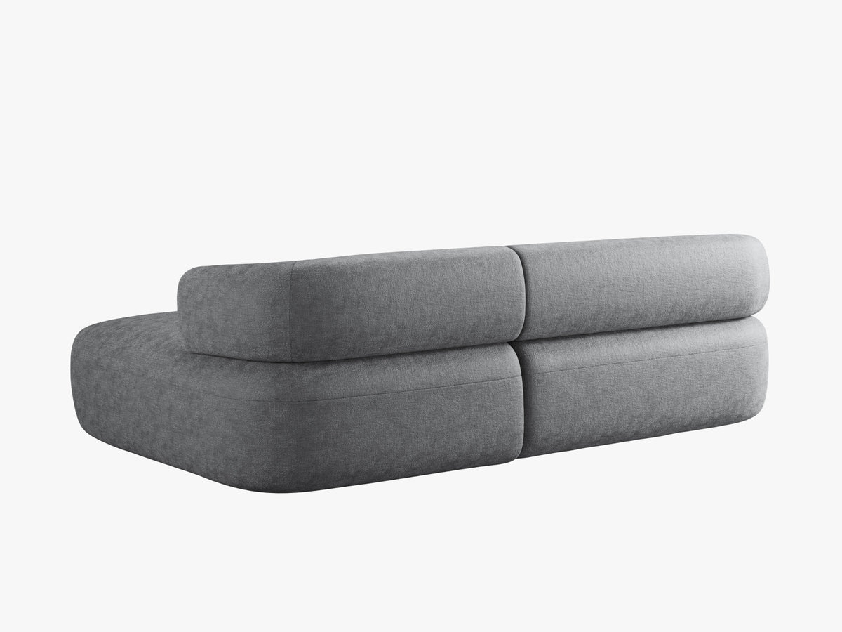 Jenny Ecksofa rechts 5 Sitzer in Dark Grey-Perfect Harmony präsentiert im Onlineshop von KAQTU Design AG. L-Sofa rechts ist von Micadoni