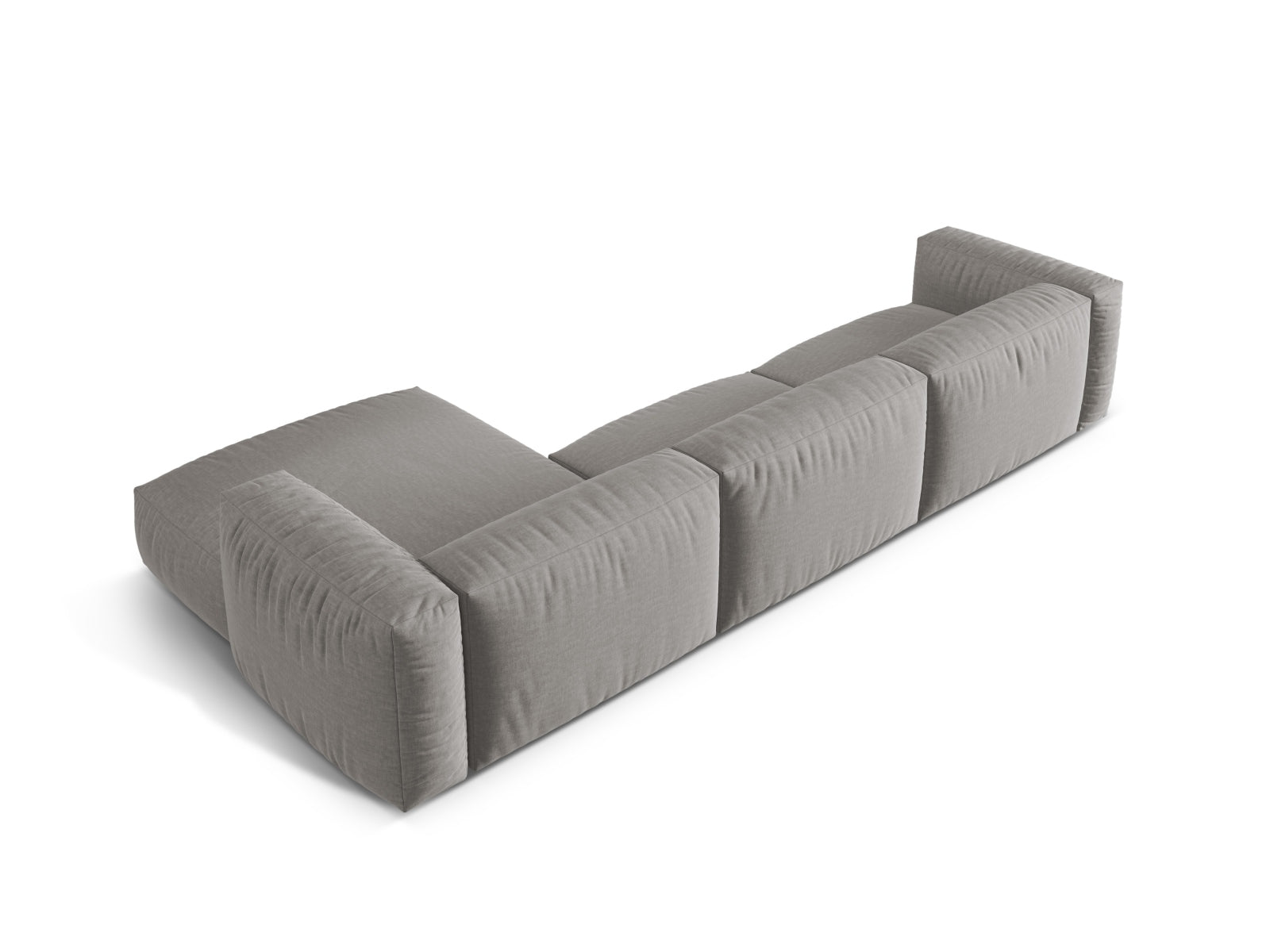 Martina Modulares Ecksofa rechts 3 Sitzer in Light Grey präsentiert im Onlineshop von KAQTU Design AG. Ecksofa rechts ist von Micadoni
