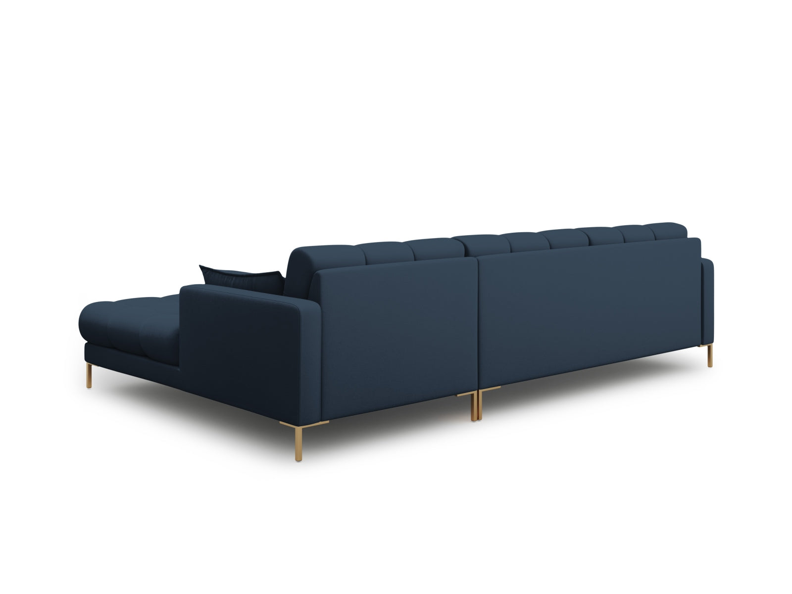 Mamaia Ecksofa rechts 5 Sitzer in Blue/Gold präsentiert im Onlineshop von KAQTU Design AG. Ecksofa rechts ist von Micadoni
