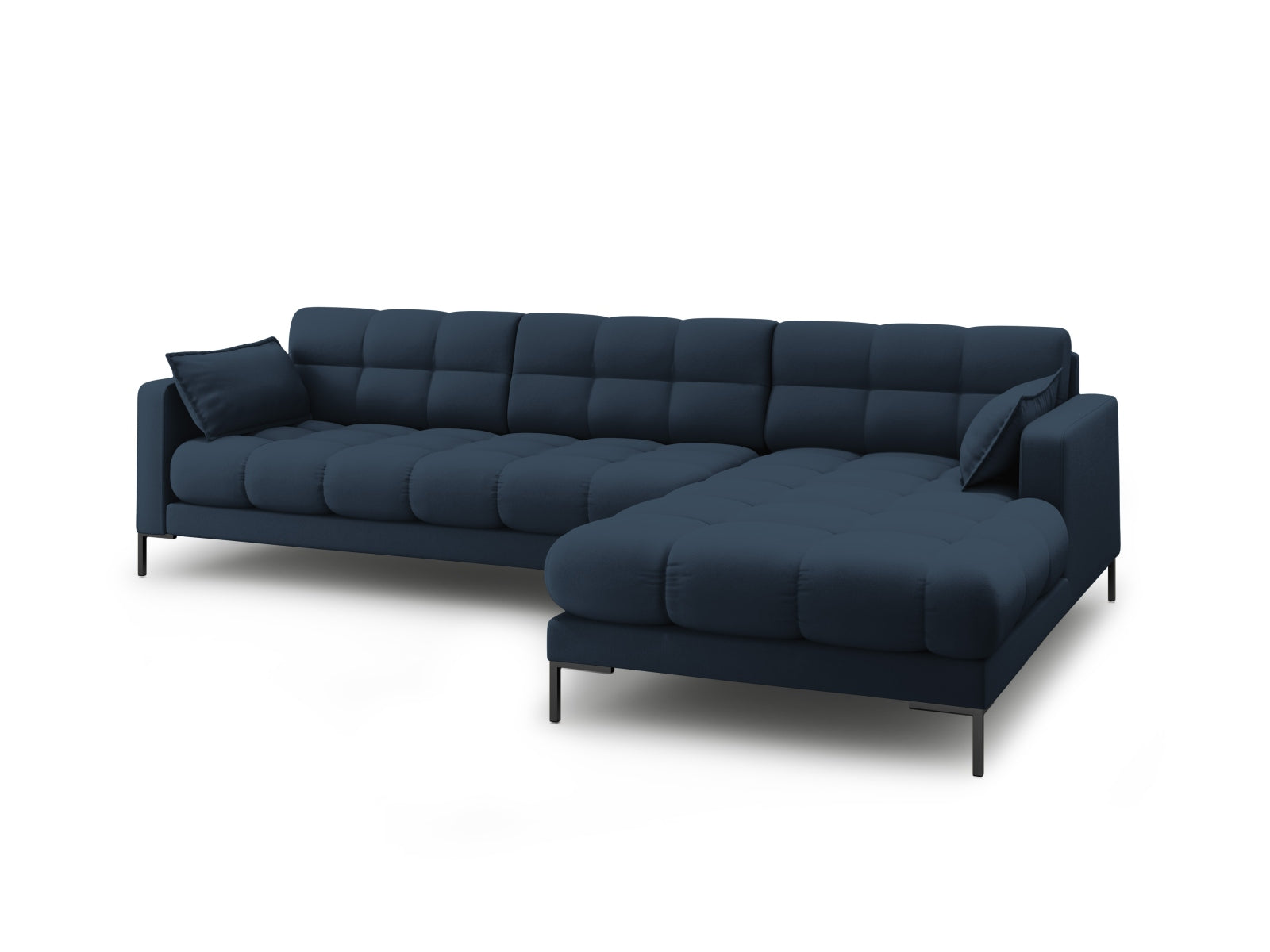 Mamaia Ecksofa rechts 5 Sitzer in Blue/Schwarz präsentiert im Onlineshop von KAQTU Design AG. Ecksofa rechts ist von Micadoni