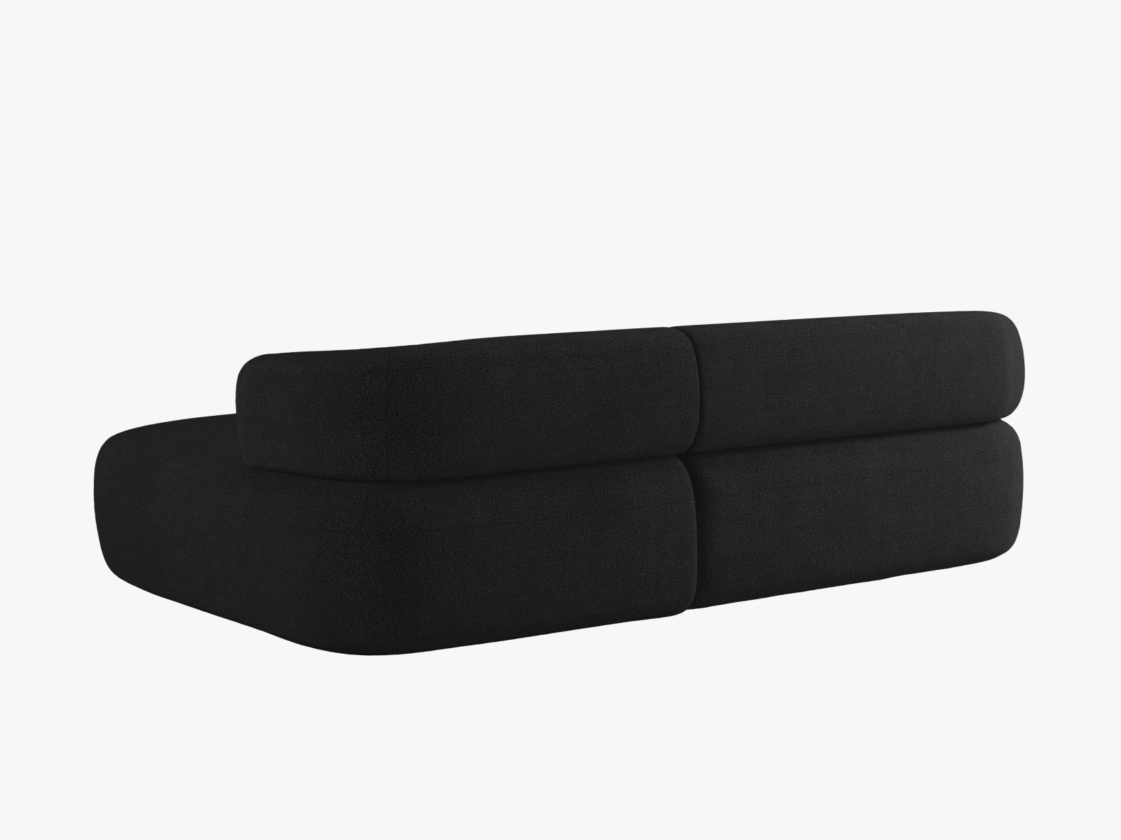 Jenny Ecksofa rechts 5 Sitzer in Black präsentiert im Onlineshop von KAQTU Design AG. Ecksofa rechts ist von Micadoni