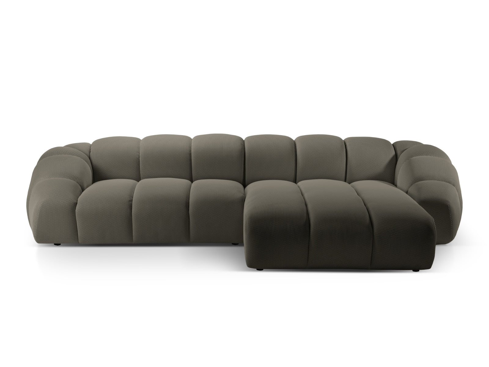 Diana Ecksofa rechts 4 Sitzer in Steel präsentiert im Onlineshop von KAQTU Design AG. Ecksofa rechts ist von Micadoni