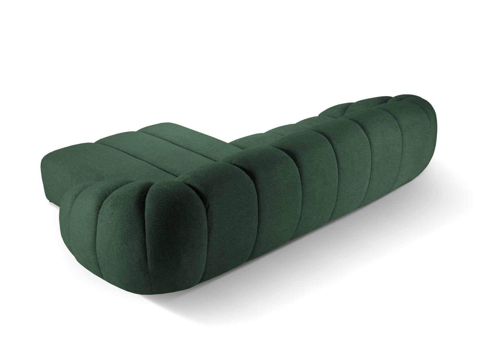Elegantes 4-Sitzer Ecksofa Diana in modernem Grün, ideal für stilvolle Wohnräume. Hochwertige Verarbeitung von Micadoni.