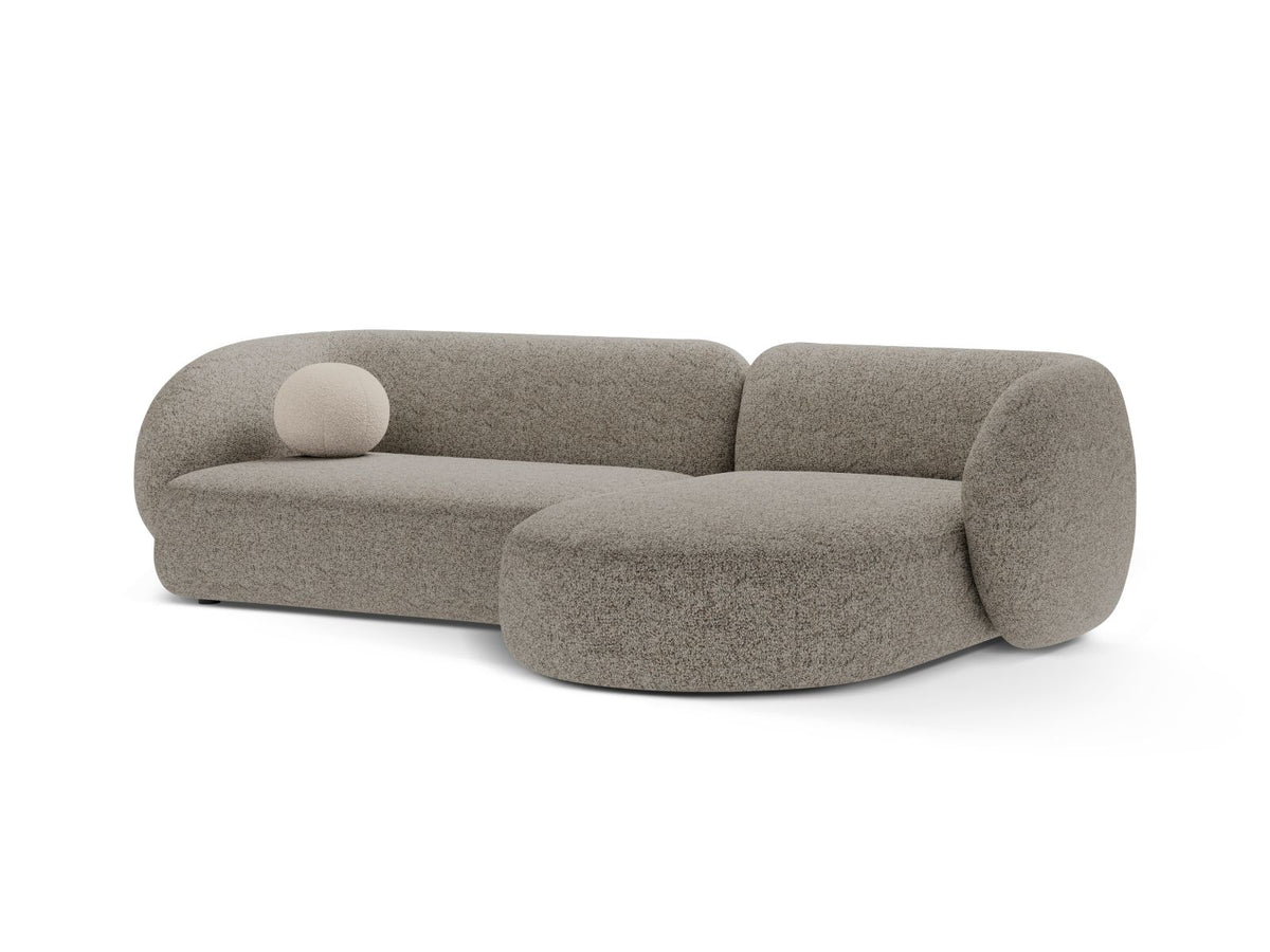 3-Sitzer Ecksofa rechts Kate in Beige Melange-Puente präsentiert im Onlineshop von KAQTU Design AG. Ecksofa rechts ist von Micadoni