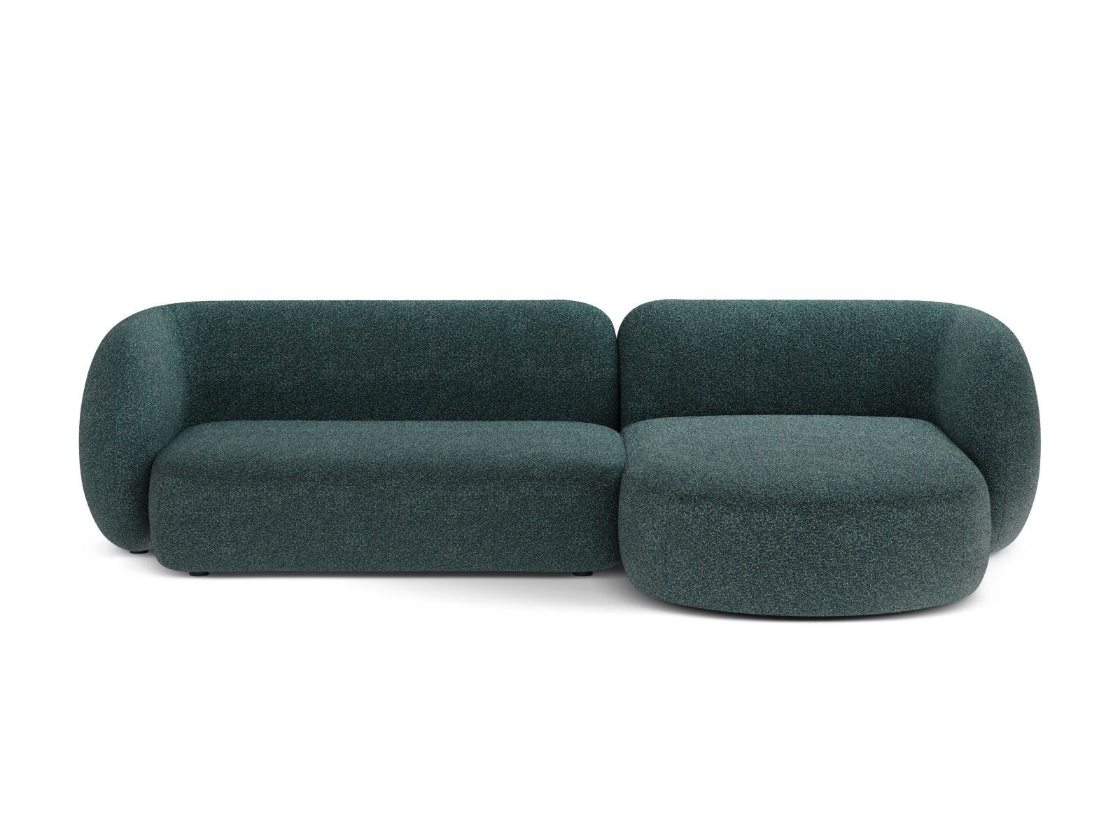 3-Sitzer Ecksofa rechts Kate in Green Blue Melange-Puente präsentiert im Onlineshop von KAQTU Design AG. Ecksofa rechts ist von Micadoni