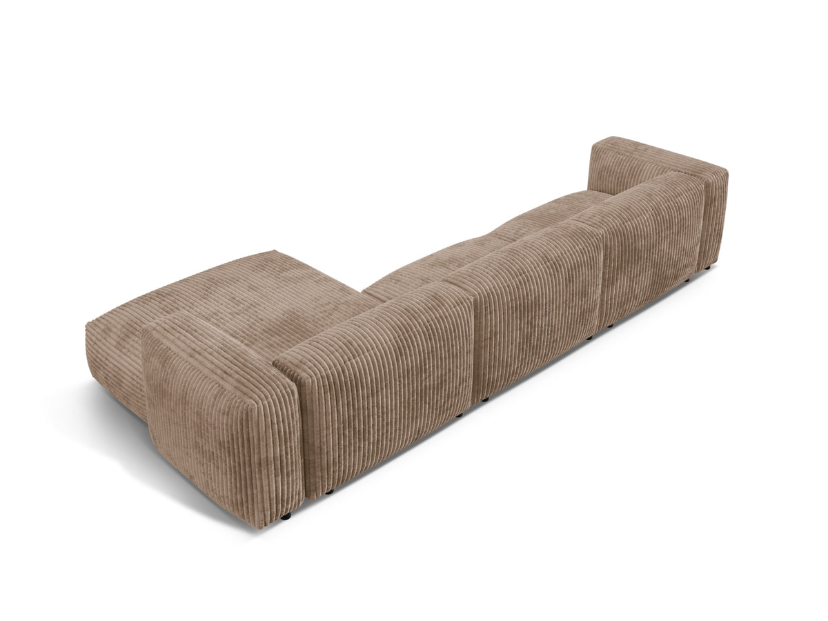 Martina Modulares Ecksofa rechts 3 Sitzer in Acorn-Tilia präsentiert im Onlineshop von KAQTU Design AG. L-Sofa rechts ist von Micadoni