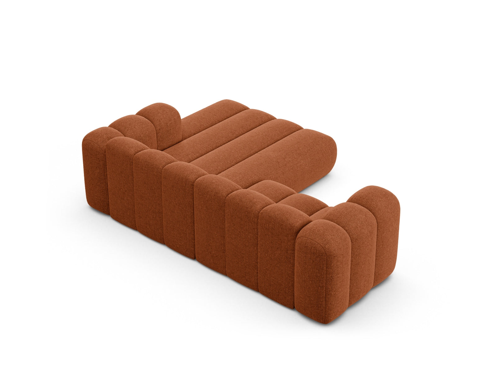 Lupine Modular Ecksofa rechts 3 Sitzer in Brick präsentiert im Onlineshop von KAQTU Design AG. Ecksofa rechts ist von Micadoni