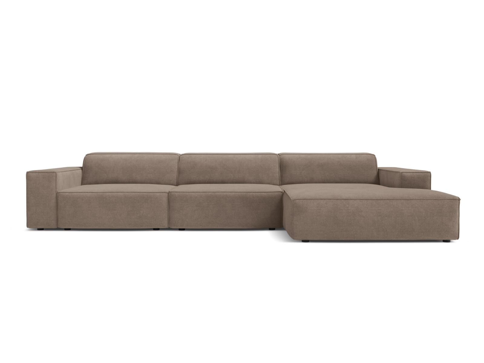 4-Sitzer Ecksofa rechts Jodie in Cappuccino-Liberty präsentiert im Onlineshop von KAQTU Design AG. Ecksofa rechts ist von Micadoni