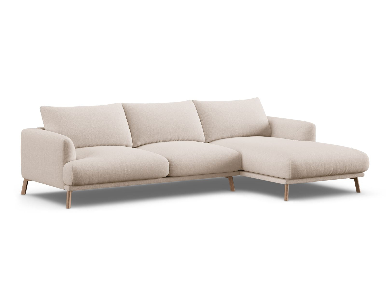 4-Sitzer Ecksofa rechts Naomi in Beige-Liberty präsentiert im Onlineshop von KAQTU Design AG. Ecksofa rechts ist von Micadoni