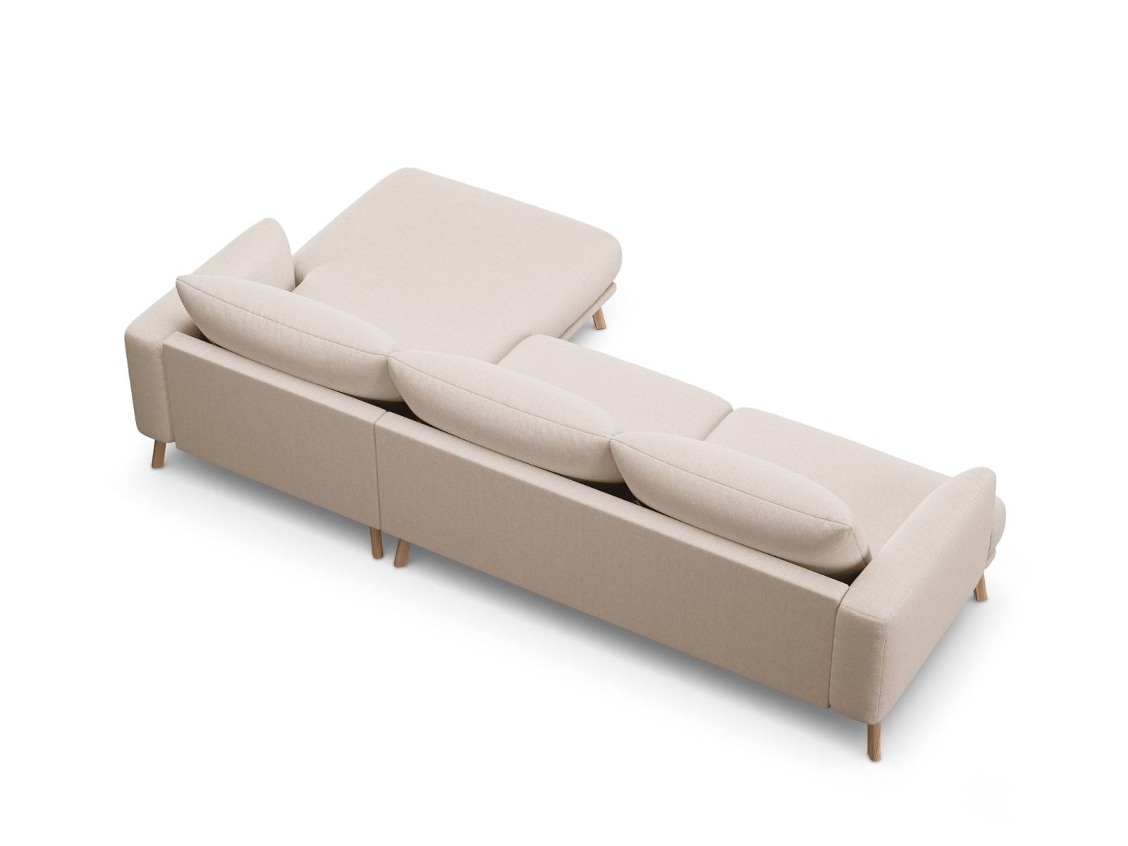 4-Sitzer Ecksofa rechts Naomi in Beige-Liberty präsentiert im Onlineshop von KAQTU Design AG. Ecksofa rechts ist von Micadoni