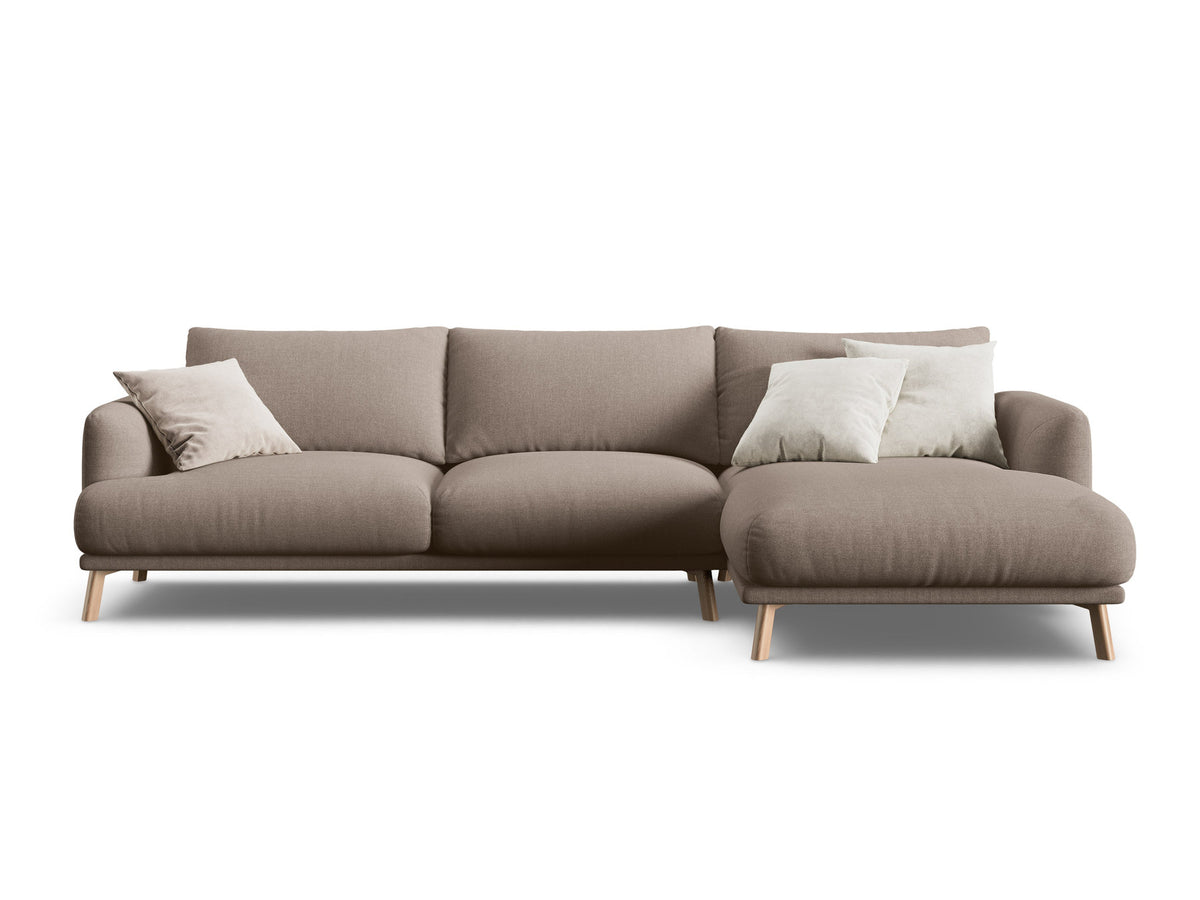 4-Sitzer Ecksofa rechts Naomi in Cappuccino-Liberty präsentiert im Onlineshop von KAQTU Design AG. Ecksofa rechts ist von Micadoni