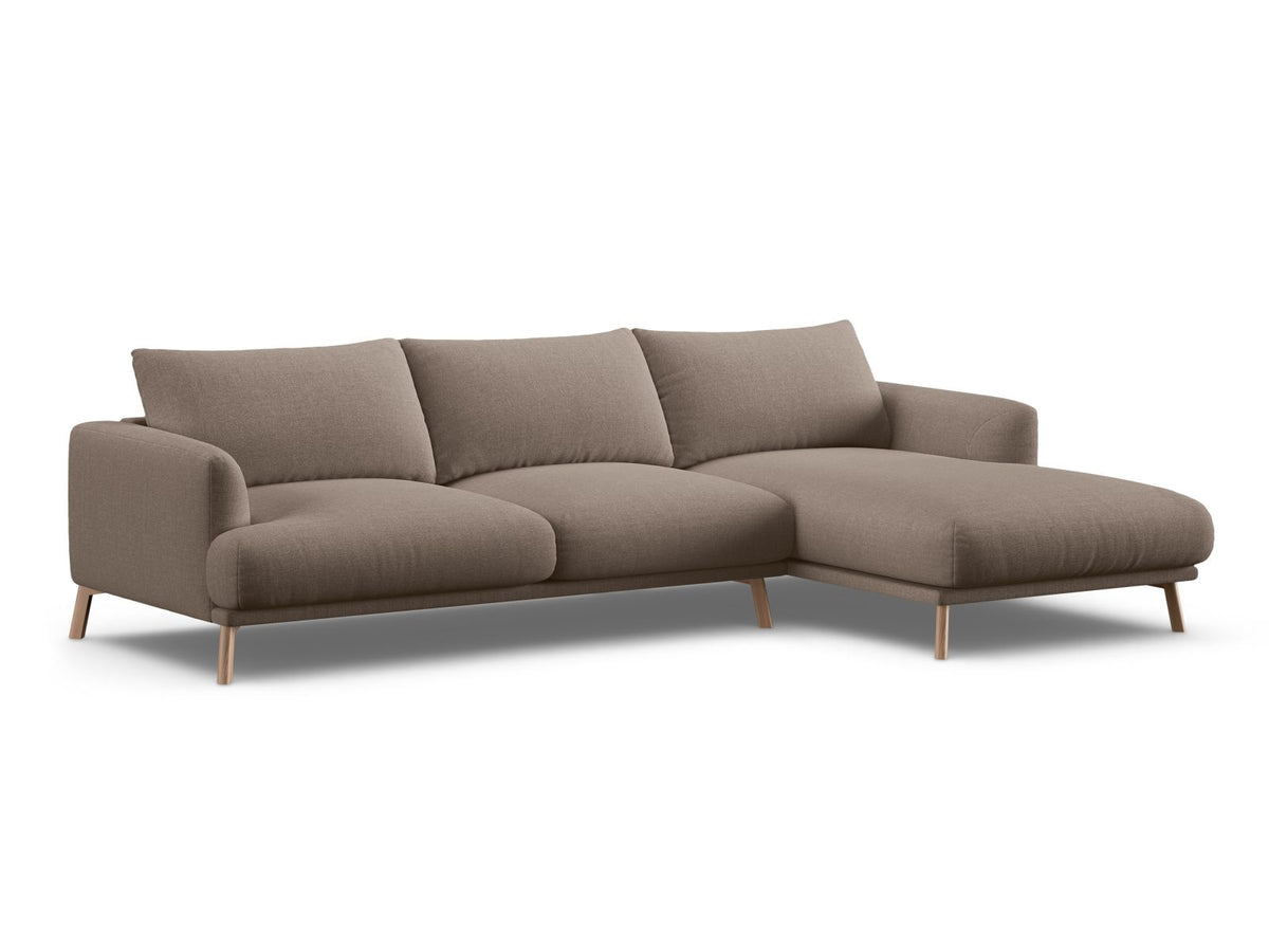 4-Sitzer Ecksofa rechts Naomi in Cappuccino-Liberty präsentiert im Onlineshop von KAQTU Design AG. Ecksofa rechts ist von Micadoni