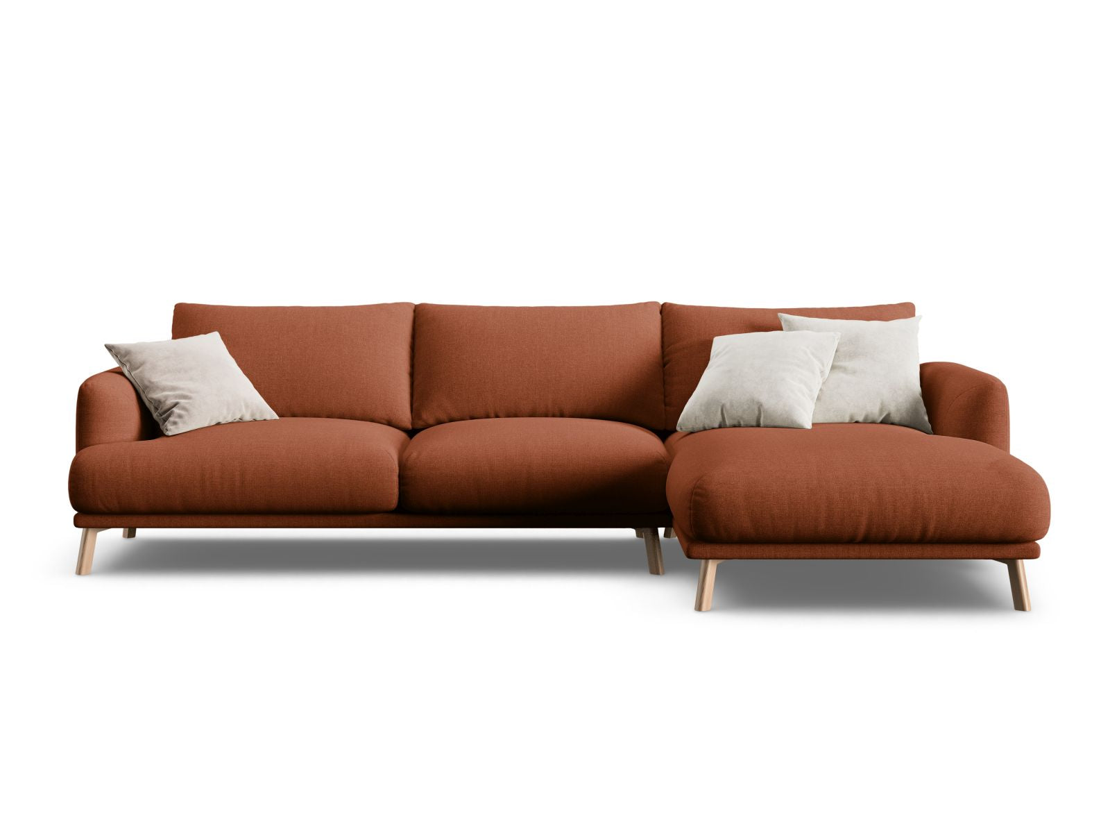 4-Sitzer Ecksofa rechts Naomi in Brick-Liberty präsentiert im Onlineshop von KAQTU Design AG. Ecksofa rechts ist von Micadoni