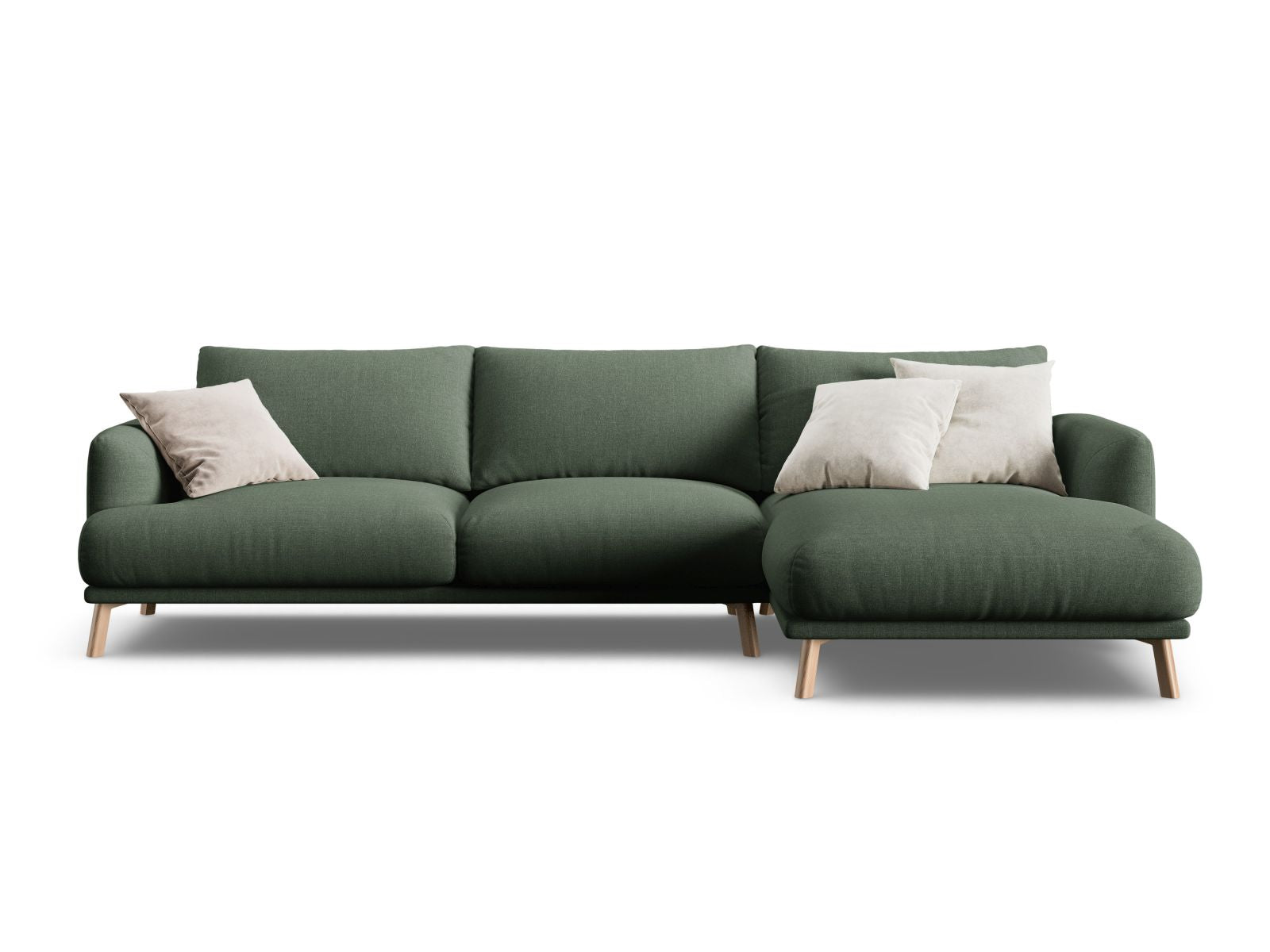 4-Sitzer Ecksofa rechts Naomi in Moss Green-Liberty präsentiert im Onlineshop von KAQTU Design AG. Ecksofa rechts ist von Micadoni
